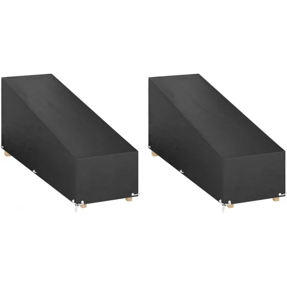 Overtræk til liggestole 2 stk. 205x75x40/70 cm - PE