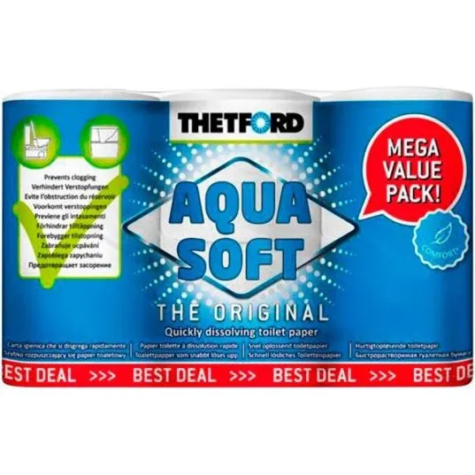 THETFORD Aqua Soft toiletpapir 6 ruller