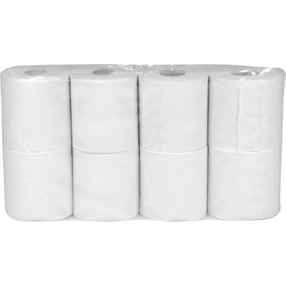 Neutral toiletpapir 2-lags 34,5 m – 64 ruller, 100% genbrug