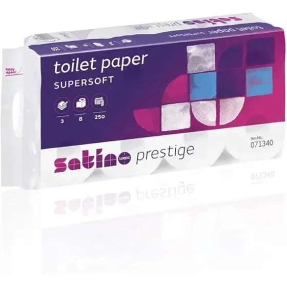 Satino Prestige 3-lags toiletpapir 64 ruller (27,5 m)