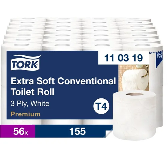 Tork T4 Premium toiletpapir 3-lags 19,1 m - 56 ruller