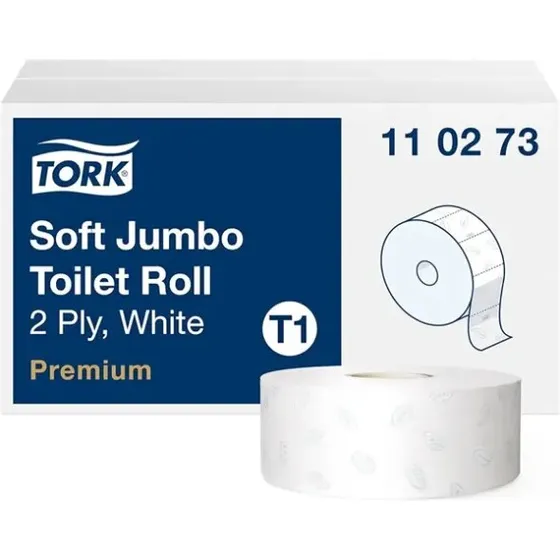 Tork Soft Jumbo T1 Premium 2-lags toiletpapir, 6 ruller