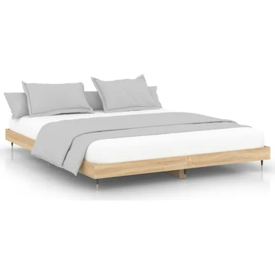 Sengeramme 120x200 cm - sonoma-eg, uden madras