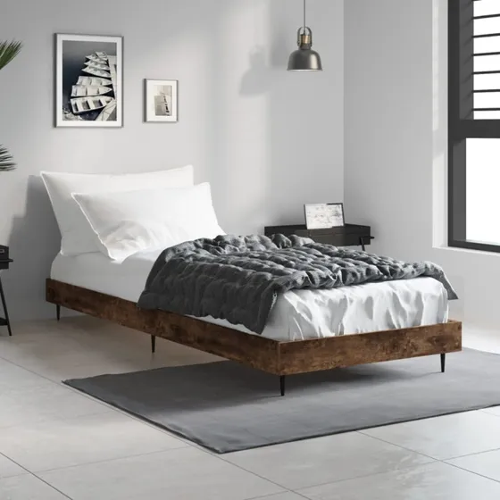 Sengeramme 75x190 cm i røget eg – konstrueret træ