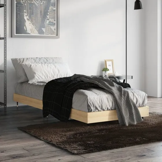 Sengeramme 75x190 cm i sonoma-eg (uden madras)