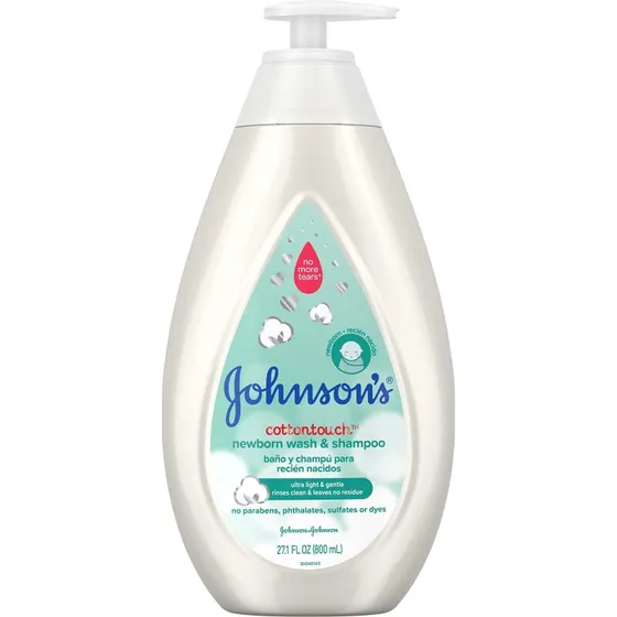Johnson's Baby CottonTouch Newborn Wash & Shampoo 27.1 Fl Oz