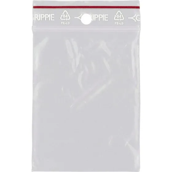 Grippie lynlåsposer 80 x 120 mm - 100 stk