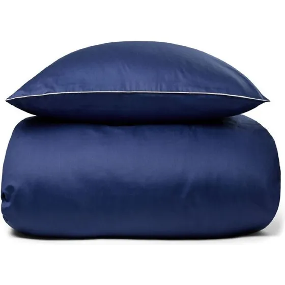 Excellent By Borg Rikke 140x200 cm bomuldssatin sort med piping