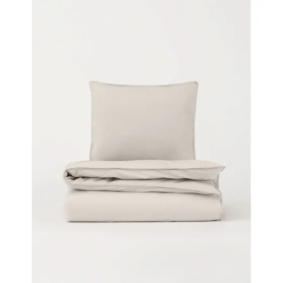 DAWN Percale sengetøj 140x200 cm – Ivory (lysegrå)