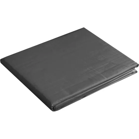 Borås Cotton Cloud faconlagen 180x210 cm - Bomuldssatin, Antracit