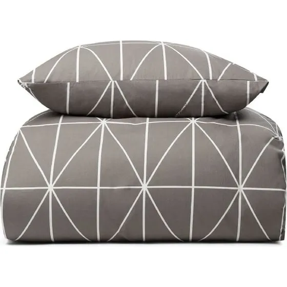 Nordstrand Home 140x200 cm sand stribet sengesæt 100% bomuld