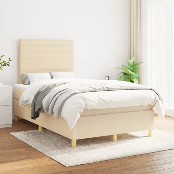Kontinentalseng 120x200 med pocketmadras - creme
