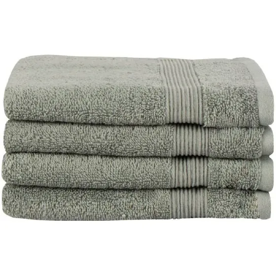 Premium By Borg Økologisk gæstehåndklæde 40x60 cm — Grøn (GOTS)