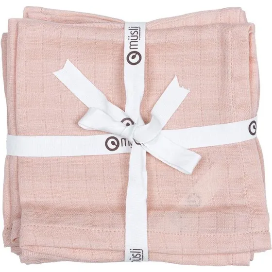 Müsli by Green Cotton Vaskeklude 5-pak 27x27 cm - Rose Suger
