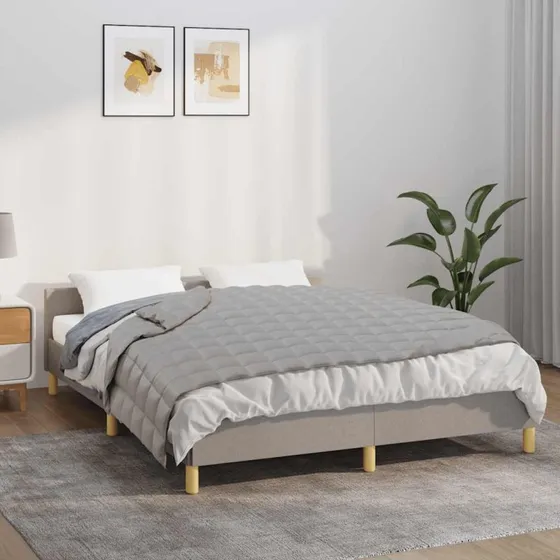 Tyngdetæppe 120x180 cm, 5 kg – Grå bomuld