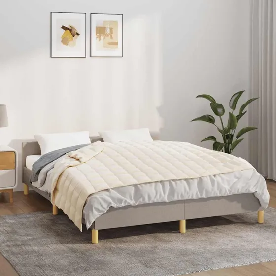 Tyngdetæppe 120x180 cm, 9 kg – Lys creme