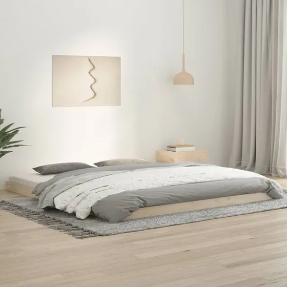 Sengeramme i massivt fyrretræ 180x200 cm