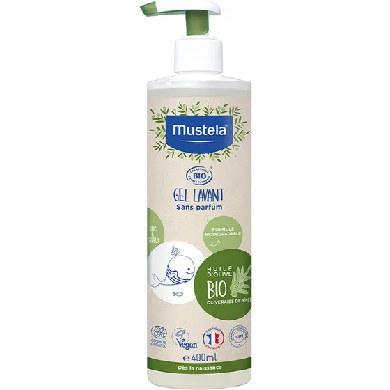 Mustela Bio Rensegel 400 ml