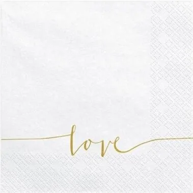 Frokostservietter Hvid 33 cm – 20 stk, miljøvenlige