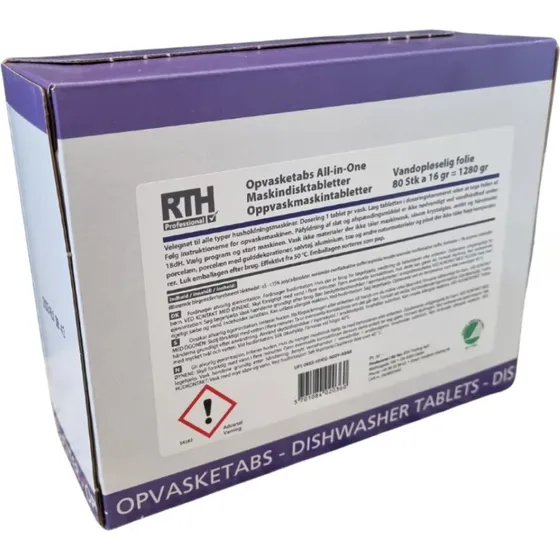 Classic Pro Opvasketabs 100 stk, vandopløselig folie