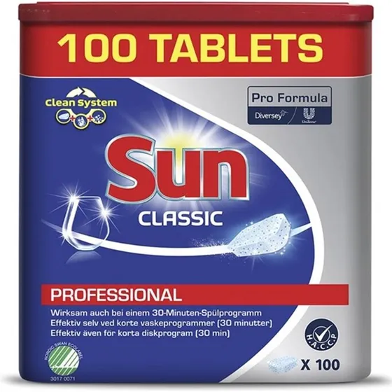 Sun Professional Classic maskinopvasktabs 100 stk