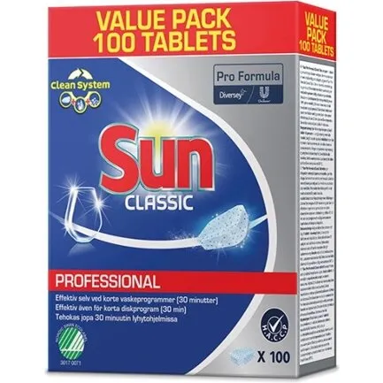 Sun Professional Classic Hydrofilm opvasketabs 100 x 15 g