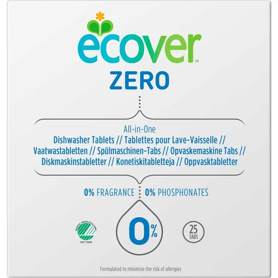 Ecover Opvasketabs Zero All-in-One, 25 stk