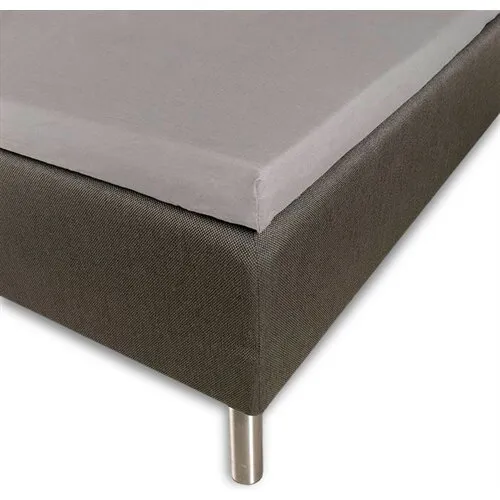 By Borg Kuvertlagen 180x200x8 cm økologisk bomuldssatin, lysegrå