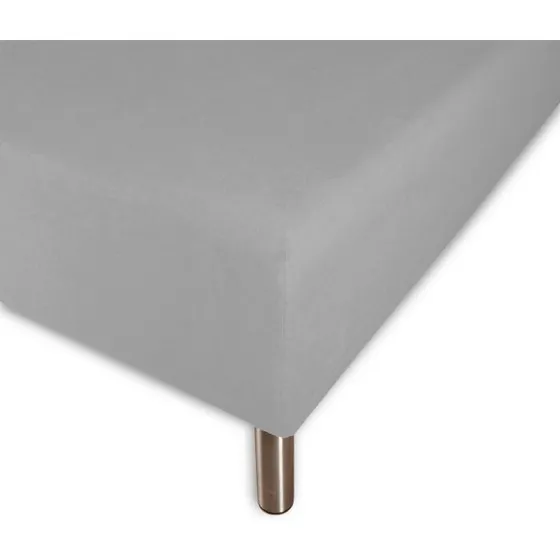 By Night Faconlagen 180x200x40 cm 100% bomuldssatin – Lysegrå