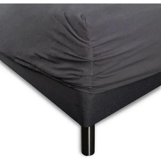 IN Style Stræklagen 90x200x35/45 cm - Hvid jerseylagen