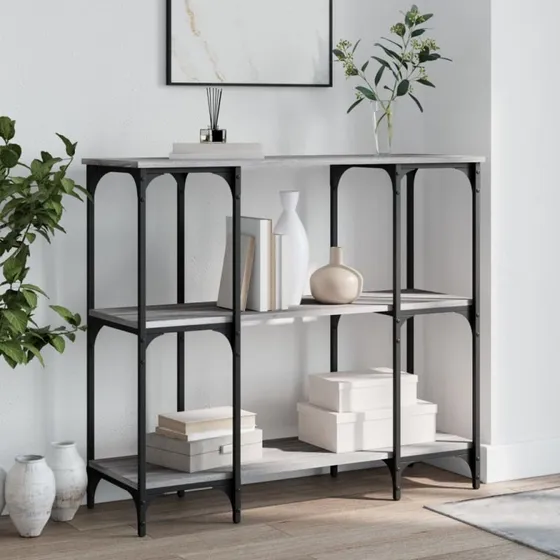 Konsolbord 102x32x90 cm – Sonoma Eg (konstrueret træ)