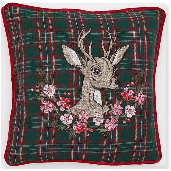GreenGate pudebetræk Dagmar rådyr 40x40 cm