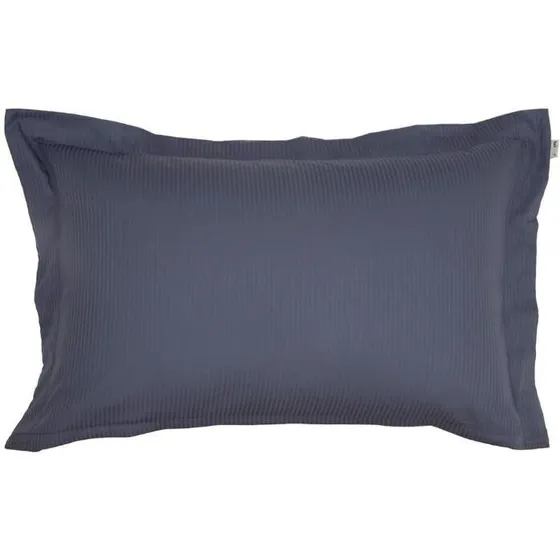 Turiform økologisk pudebetræk 60x63 cm mørkeblå - bomuldssatin (GOTS)