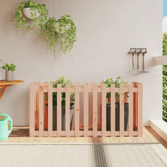 Højbed i massivt douglasgran 150x50x70 cm – stakitdesign