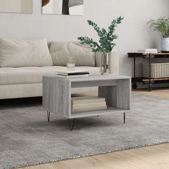 Sofabord 60x50x40 cm, sonoma-eg – konstrueret træ