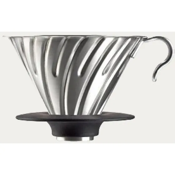 Hario V60 Metal Dripper 2 kop (rustfrit stål)