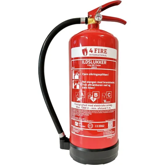 4 Fire Pulverslukker 6 kg A-B-C (55A-233B-C)