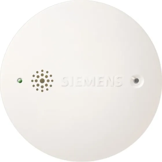 Siemens røgalarm 230V med 9V backup, hvid