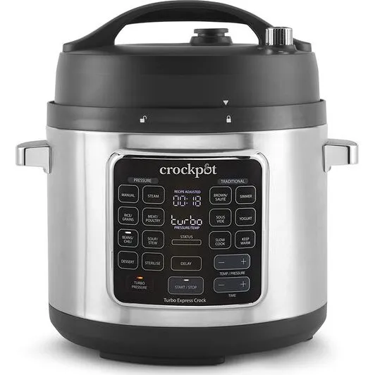 Crock-Pot Turbo Express CSC062 Trykkoger 5,6 L – Rustfrit stål