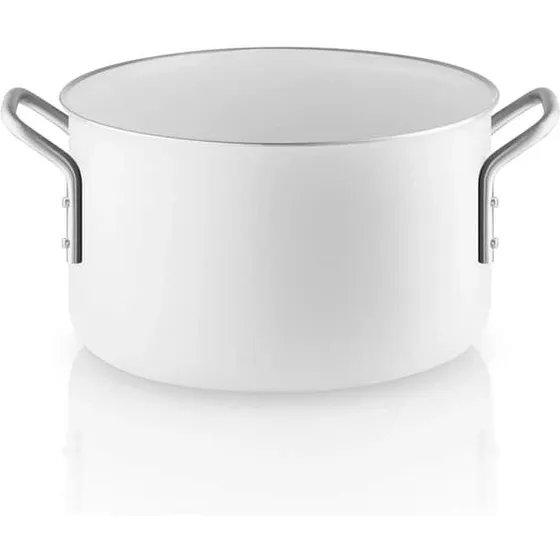 Eva Trio White Line gryde - ovnfast op til 400°C, genbrugsaluminium