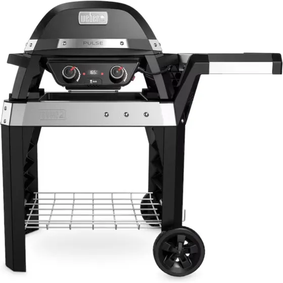 Weber Pulse 2000 elektrisk grill med sort stativ