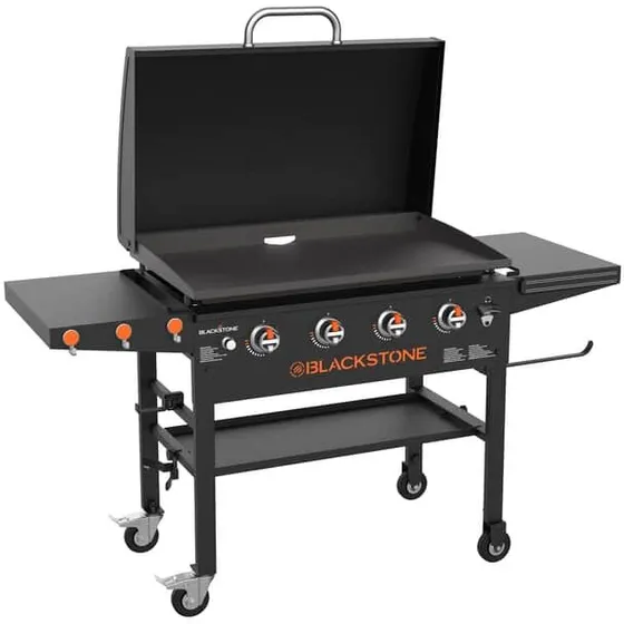 Blackstone 36" Plancha Grill m. låg, 17,58 kW (4 brændere)
