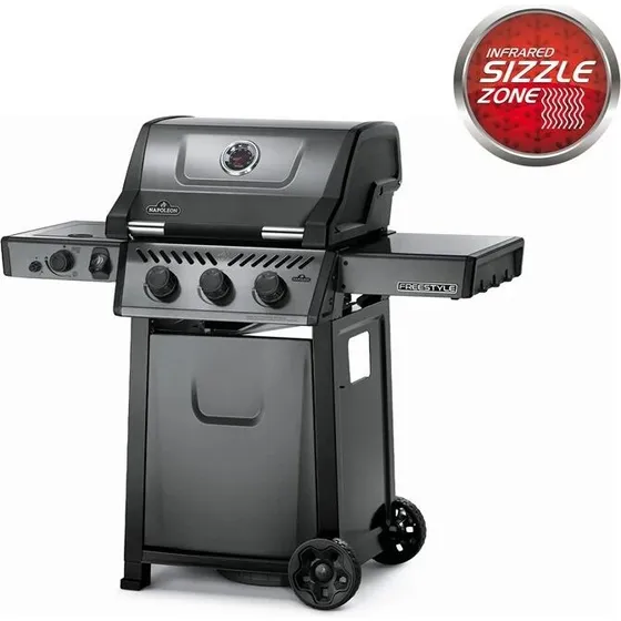Napoleon Freestyle F365SIBPGT gasgrill — 3 brændere, Sizzle Zone