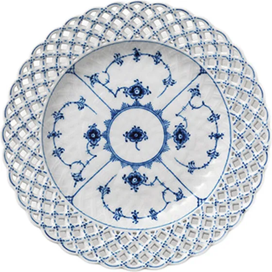 Royal Copenhagen Musselmalet Helblonde tallerken 25 cm