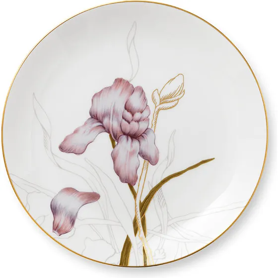 Royal Copenhagen Flora Iris tallerken 22 cm