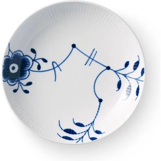 Royal Copenhagen Blå Mega Riflet Lav skål 20 cm