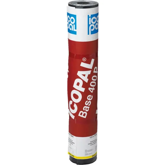 Icopal Base 400 P tagpap 1x7 m sort