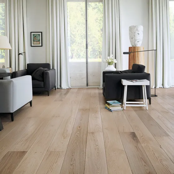 Wallmann Nobel parketgulv Eg hvidolieret 2200x207x14 mm