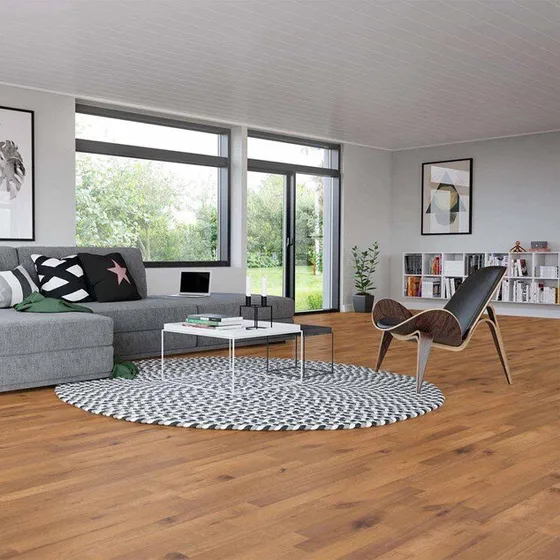 Junckers Massiv Bøg Sylvaket Harmony 2-stav, Olieret 14 mm