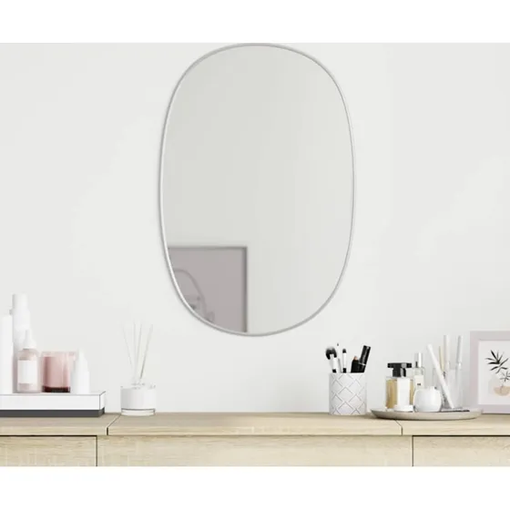 Vgspejl 60x40 cm  slvfarvet ramme